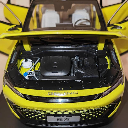 Original Factory Model Original Factory Beijing Magic Cube Yellow 1:18 Diecast Model Car - hand-finished display model