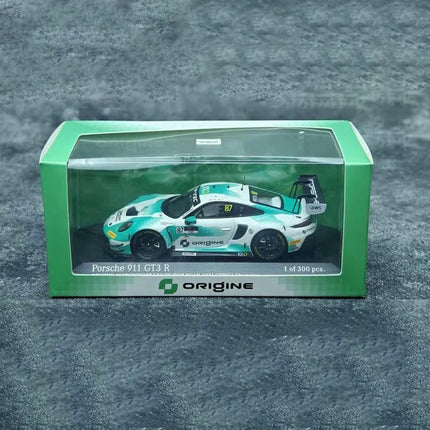 KILOworks Porsche 911 GT3R Force Racing 1:43 Diecast Model Car - scale model for display