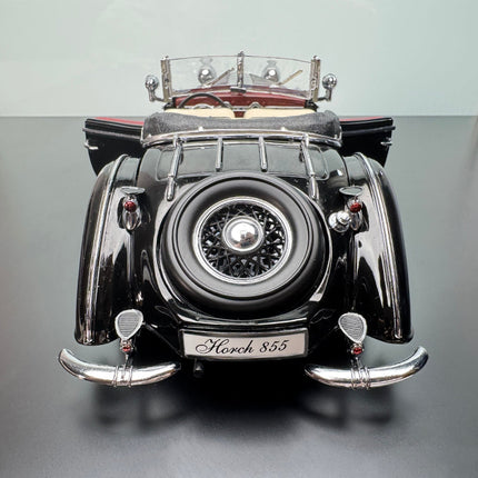Sun Star 1939 Horch 855 Special Roadster Black 1:18 Diecast Model Car - collector edition scale model