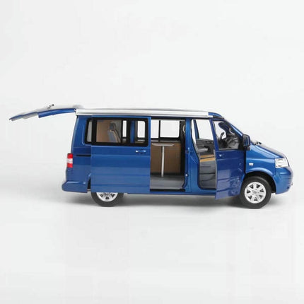 Norev Volkswagen VW California (2003) Ravenna Blue 1:18 Diecast Model Car - hand-finished display model