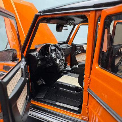Almost Real Mercedes-Benz G63 2017 Orange 1:18 Diecast Model Car - detailed model car replica