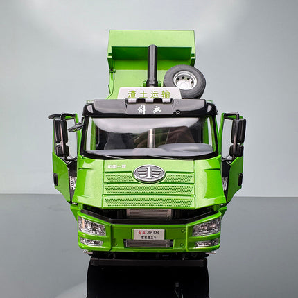 Jiefang J6 Muck Truck Green 1:24 Diecast Model Truck - detailed model car replica
