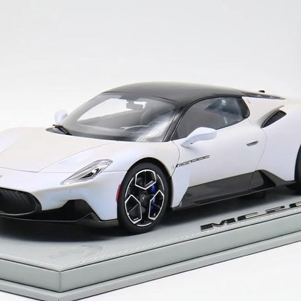 BBR Limited Edition Maserati MC20 White 1:18 Diecast Model Car - hand-finished display model