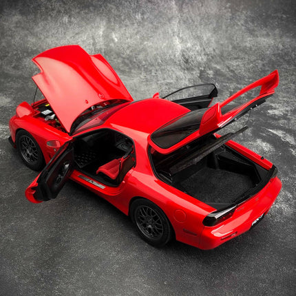 Polar Master Mazda RX-7 Spirit R Red 1:18 Diecast Model Car - showroom-quality model replica