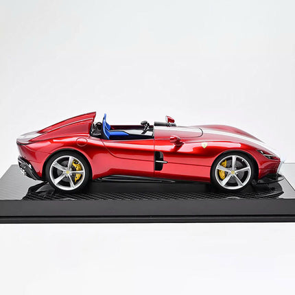 CE Ferrari Monza SP2 Metallic Red 1:18 Resin Model Car - studio product photo of the scale model
