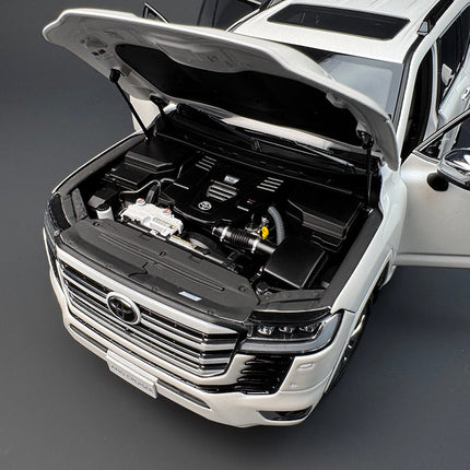 LCD Model Toyota Land Cruiser LC300 ZX Black 1:18 Diecast Model Car - showroom-quality model replica