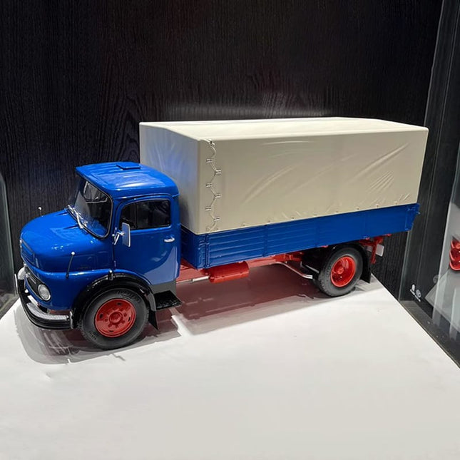 Schuco Mercedes-Benz L911 Truck 1952 Blue 1:18 Diecast Model Truck - detailed collector display model
