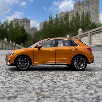 YX Car Model Audi Q3 2019 Blue Openable 1:18 Diecast Model Car - collectible scale model car