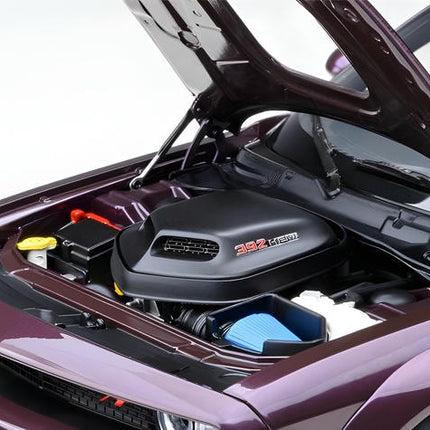 AutoArt Dodge Challenger R/T Wide Body 2018 Purple 1:18 Diecast Model Car - collector display piece