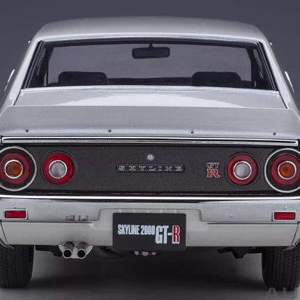 AutoArt Nissan Skyline 2000 GT-R Kenmeri Silver 1:18 Diecast Model Car - premium collector scale model