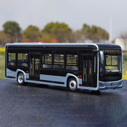 Original Manufacturer King Long XMQ6105G Bus with Lights 1:38 Diecast Model Bus - collector-grade scale model