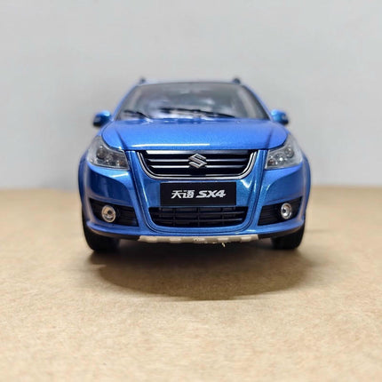 Original Suzuki SX4 Blue 1:18 Diecast Model Car - detailed die-cast style model