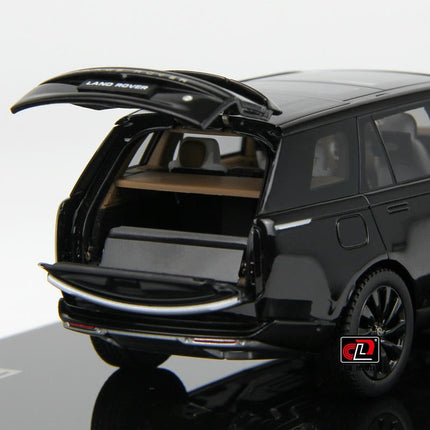 LCD Model Range Rover Black Full-Open With Acrylic Display 1:43 Diecast Model Car - detailed model car replica