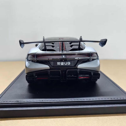 Original Model BYD Yangwang U9 EV Hypercar Silver 1:18 Diecast Model Car - detailed die-cast style model