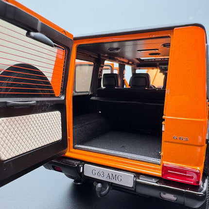 Almost Real Mercedes-Benz G63 2017 Orange 1:18 Diecast Model Car - collector display piece