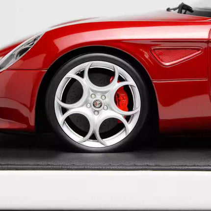 Motorhelix Alfa Romeo 8C Competizione Alfa Red 1:18 Resin Model Car - detailed die-cast style model