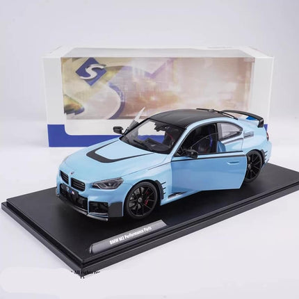 Solido BMW M2 G87 2025 Blue 1:18 Diecast Model Car - studio product photo of the scale model