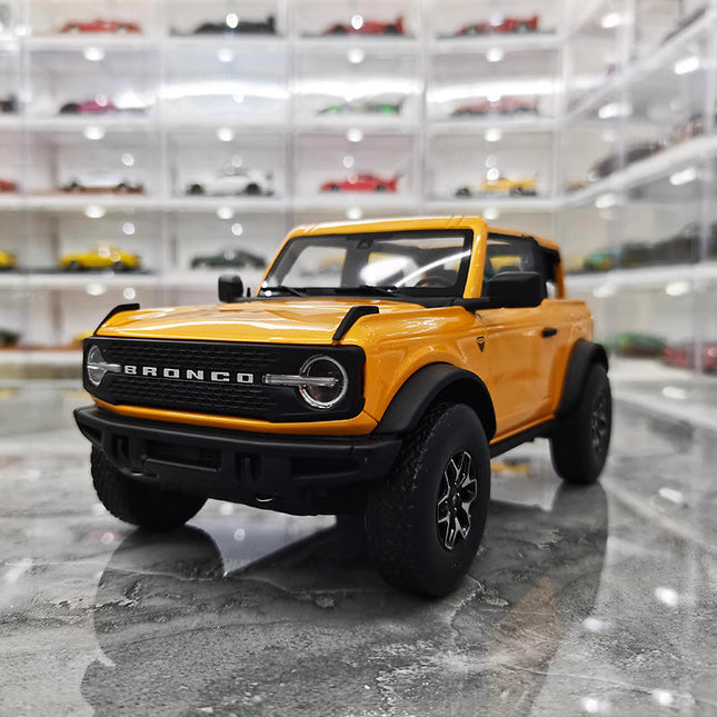 GT Spirit Ford Bronco Two-Door 2021 Orange 1:18 Resin Model Car - detailed collector display model