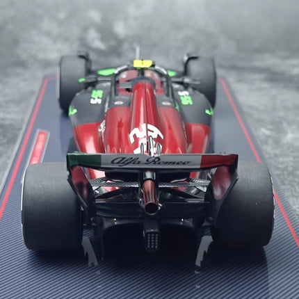 Kilo NZG Alfa Romeo F1 C43 Zhou Guanyu Belgium GP Red 1:18 Diecast Model Car - fine detailed model replica