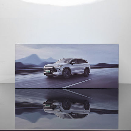 Original Model BYD Song L DM-i 2025 Ice Amber Blue 1:18 Diecast Model Car - detailed model car replica