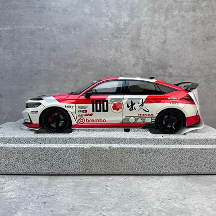 Motorhelix MH Honda Civic Type R FL5 Blue 1:18 Diecast Model Car - detailed model car replica