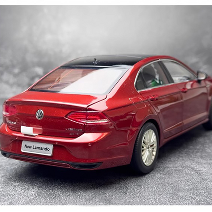 YX Car Model Volkswagen New Lamando Hot Red 1:18 Diecast Model Car - hand-finished display model