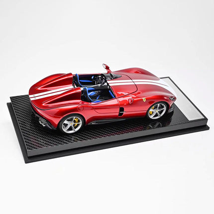 CE Ferrari Monza SP2 Metallic Red 1:18 Resin Model Car - collectible scale model car