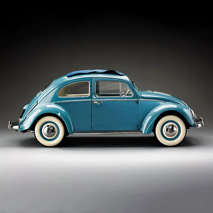Sun Star Volkswagen Beetle Convertible Limited Edition Green 1:12 Diecast Model Car - collector display piece