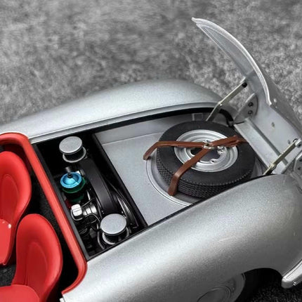 AutoArt Porsche 356 No.1 1948 Silver 1:18 Diecast Model Car - detailed model car replica