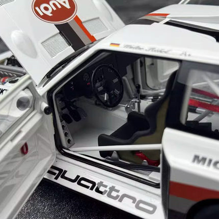 AutoArt 1986 Audi Quattro S1 Rally Monte Carlo 1:18 Diecast Model Car - scale model collectible piece