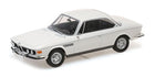 1:18 scale white BMW classic coupe diecast model car, detailed exterior, isolated view
