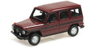 1:18 scale diecast model car, burgundy classic SUV, Mercedes G-Class replica
