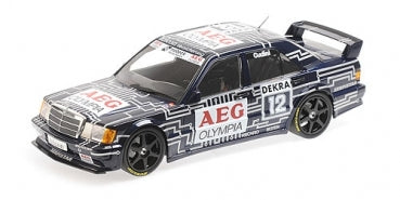 1:18 scale diecast Mercedes-Benz DTM race car model with detailed sponsor decals
