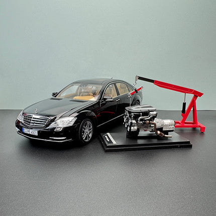 MH Mercedes-Benz S600L W221 Black 1:18 Diecast Model Car - collector display piece