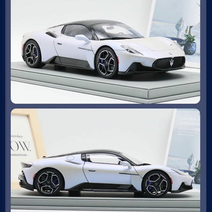 BBR Limited Edition Maserati MC20 White 1:18 Diecast Model Car - collector display piece