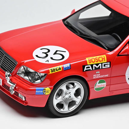 Vehicle Art Mercedes-Benz Brabus W140 Red 1:18 Resin Model Car - showroom-quality model replica