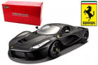 Black Ferrari LaFerrari 1:18 diecast model car with red box and Ferrari emblem
