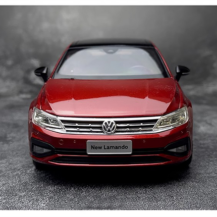 YX Car Model Volkswagen New Lamando Hot Red 1:18 Diecast Model Car - detailed model car replica