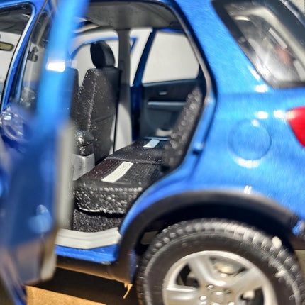 Original Suzuki SX4 Blue 1:18 Diecast Model Car - hand-finished display model