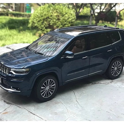 YX Car Model Jeep Grand Commander Blue 1:18 Diecast Model Car - fine detailed model replica