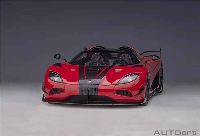 AutoArt Koenigsegg Agera RS Red 1:18 Diecast Model Car - studio product photo of the scale model