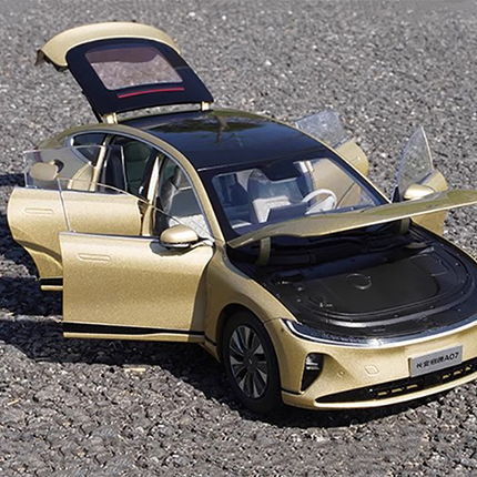 Original Changan Qiyuan A07 2023 Gray 1:18 Diecast Model Car - detailed model car replica