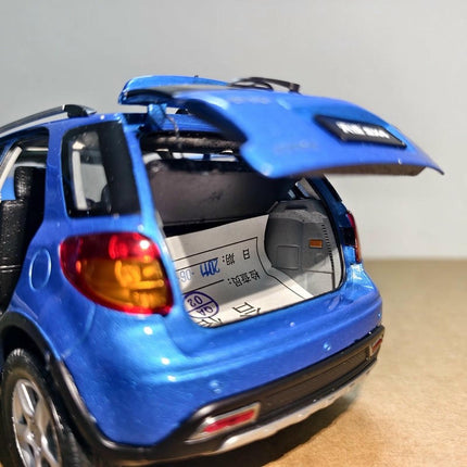 Original Suzuki SX4 Blue 1:18 Diecast Model Car - detailed model car replica