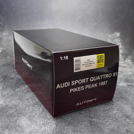 AutoArt 1986 Audi Quattro S1 Rally Monte Carlo 1:18 Diecast Model Car - collector display piece