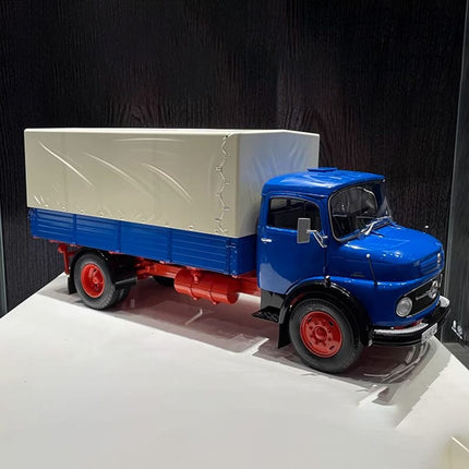 Schuco Mercedes-Benz L911 Truck 1952 Blue 1:18 Diecast Model Truck - collectible scale model car
