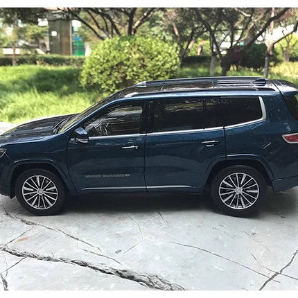 YX Car Model Jeep Grand Commander Blue 1:18 Diecast Model Car - premium collector scale model
