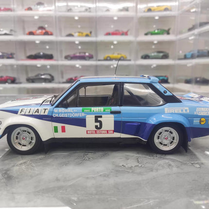 Kyosho Fiat 131 No. 5 Rally Livery 1:18 Diecast Model Car - premium collector scale model