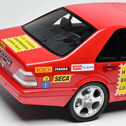 Vehicle Art Mercedes-Benz Brabus W140 Red 1:18 Resin Model Car - collector display piece