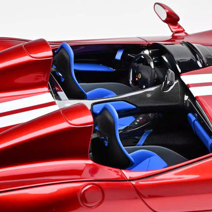 CE Ferrari Monza SP2 Metallic Red 1:18 Resin Model Car - scale model for display