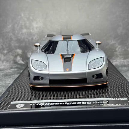VBM Koenigsegg CCX Silver 1:18 Resin Model Car - collectible scale model car